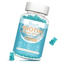 Biotiini ja kollageeni Gummies B12, hiusten iho ja kynnet Vitamiinit Gummies hiusten kasvua, hehkuva iho ja vahvat kynnet - Mustikka maku, sokeriton, 60 Ct