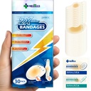 Medtecs Hydrocolloid Gel Bandage, Ellipse 20ct + Strip 10ct, Long-Lasing, vedenpitävä liima ensiapuun, Tarkennettu tyyny rakkuloiden ennaltaehkäisyyn ja haavojen hoitoon,2X Nopea paraneminen kantapäälle, sormet ja varpaat