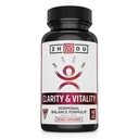 ZHOU Clarity and Vitality (Aiemmin DHEA) 50 mg, Hormonal Balance Formula for Women & Men, Terve ikääntyminen, ei-GMO, Vegan, Gluteeniton, 60 kapselia