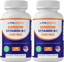 Vitamaattinen B1-vitamiini (Tiamine) 500 mg 2 pakkaus (120 kapselia yhteensä)