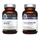 Laatu Life Kinoko Platinum AHCC Sieniuute ja mikroaktiivinen Curcumin SR - Immuuni Bundle