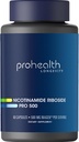ProHealth Nicotinamidi Riboside Pro 500. Patentoitu NR Niagen 500mg Plus 250mg TMG. NAD+ Supplement Boosts NAD+. 30 Palvelijat