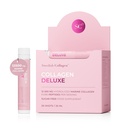 Swedish Collagen Deluxe 12 500 mg Hydrolyzed Marine Collagen Liquid Supplement - 20 x 25 ml Päivittäiset shotit Hyaluronic Acid, Biotin ja C-vitamiini terveille hiuksille, iholle, kynsille ja nivelille