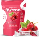 Elektrolyyttijauhe Ei sokeria Stevia Makeutettu 100% luonnollinen nesteytys Packetit - 20 kreivi natrium, kaliumsitraatti & magnesium L-treonaatti (5.64, vadelma)