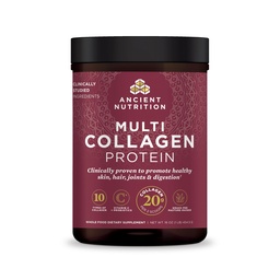 Ancient Nutrition Collagen Powder Probiootit, makuamaton Multi Collagen Protein C-vitamiini, 45 Servings, Hydrolyzed Collagen Peptides tukee ihoa ja kynsiä, Gut Health, 16oz