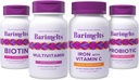 BariMelts täydellinen post-bariatrisen kirurgia Bundle - monivitamiini, rauta C-vitamiini, biotiini, ja probiootit