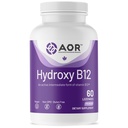 AOR, Hydroxy B12, tukee sydän- ja verisuoniterveyttä, hermoston toimintaa ja vieroitusta, ravintolisä, Vegan, 60 annosta (60 imee)