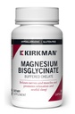 Kirkman - Magnesium Bisglysinaatti Buffed Chelate - 180 kapselia - Rentouttaa hermoja ja lihaksia - edistää levollinen uni - Hypoallergenic