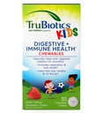 TruBiotics Probiootit lapsille Ruoansulatus-ja immuuniterveyden tuki, sokerivapaa pureskeltavia lapsia Probiootti auttaa säilyttämään terve vatsa, luonnollinen mansikka maku, 30 tablettia