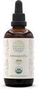 HerbEra Ashwagandha B120 Alkoholiton yrttiuute Tincture, Super-keskittynyt USDA Organic (Shui Qie, Intian Ginseng, Withania Somnifera) 4 fl oz
