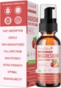 Magnesium Glycinate Liquid Spray, jossa sitruunaa, oksidia ja malaattia, magnesiumia koko vitamiinin, L-theaniinin, D3K2, B6 sydämen, jalkakramppeja, muscles&Energy-sokeri-vapaa mansikka maku, 2 Fl Oz