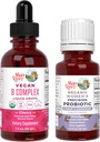 MaryRuth Organics Stressi & kognition Probiootti (Chocolate) naisille & B Complex Drops ... USDA Organic, Clean Label Project Varmennettu® ... Vitamiinit rentoutumista, aineenvaihduntaa, & terveyttä Vegaani, Gluteeni