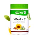OZiva Plant Based 100% Natural Vitamiini E + Aloe Vera + Argan Oil Glowing Skin & Stronger Hair, 30 Veg kapselit, ei GMO