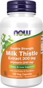 Nyt elintarvikkeiden lisäravinteet, Silymarin Milk Thistle uute 300 mg kanssa artisokka ja Voikukka, Double Strength, tukee maksan toimintaa*, 100 Veg kapselia