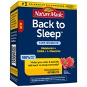 Nature Made Back to Sleep, Melatoniinin nopea ratkaisu, auttaa sinua takaisin uneen Luonnollisesti, L-Theanine ja GABA auttaa rentoutumaan ja rauhoittaa mielesi, 40 tablettia