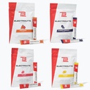 TB12 Elektrolyte Powder for Fast Hydration by Tom Brady, 4-pack Stickpacks (Sitruuna, mustikka granaattiomena, hedelmäpunch & Peach Mango), luonnollinen, helppo sekoittaa. Matala sokeri, matala kalorie (60 tarjoilua)