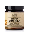 Anima Mundi Apotekary Golden Sun Milk - Rentouttava Plant-Based Powder kanssa Luomu mausteita Turmeric, Ashwagandha, Reishi & Vanilla - makeuttamaton Drink Powder - Edistää Sense of Calm (5oz / 142g)