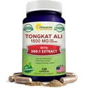 aSquared Nutrition Tongkat Ali 1500mg - 120 kapselia - Longjack (Eurycoma Longifolia) Extract Supplement & Long Jack Root Powder Pillerit - Tongkat Ali miehille & naisille