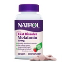 Natrol Melatoniini 10 mg nopeasti liuottavat tabletit - mansikka maku, 200 kreivi, uni tuki, nopeasti liuotetaan melatoniini aikuisille, 200 päivän toimitus