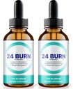 NutraRize (Pack of 2 24 Burn Drops, All-Natural 24 Burn Liquid Supplement, Official Nutritional Formula tukemaan terveellistä ja aktiivista elämäntapaa, Gotas Reviews (60 Servings)