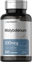 Horbaach Molybdeenin täydennysosa ... 500 mcg... 200 kapselia...Aminohappokelaatti...