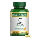 Nature's Bounty C 500mg, tukee tervettä immuunijärjestelmää, Daily Vitamiini Supplement, 250 Kasvisruokaa Tabletit