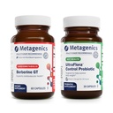 Metageenit Berberiini GT (60 kapselia) & Ultraflora Control Probiootti (30 palvelinta) - Tukee Heart Health - Aids Terve kehon koostumus
