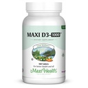 Maxi-Health-vitamiini D3 1000 IU - terveille Lihasfunktioille, luunterveydelle ja immuunituelle 360 tablettia