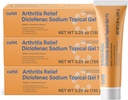 Curist Diklofenac Niveltulehdus Cream Gel 1% (3 putket 150 g) - Stop kipu rannekkeet, jalat, kyynärpäät, & nilkat. Käsien niveltulehdus Kipujen lievittäminen & polvitulehdus Kipujen lievittäminen (3 pakkaus, 5.29 oz ea.)