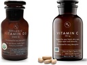 Movita Organic D3 2500IU, pullo Fermentoitu C 250 mg pullo