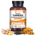 Turmeric Curcumin 1440mg Black Pepper & Inkivääri I 120 Vegaani Turmeric kapselit Korkea vahvuus (2 kuukauden tarjonta) I Made in the UK by Prowise Healthcare