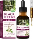 100% Natural kasviperäisten pudotukset, musta Cohosh ote hormonitasapaino, vaihdevuodet tuki & PMS helpotus. 2oz