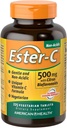 Ester-C American Health with Citrus Bioflavonoids Vegetarian Tabletit, 24 tunnin Immuuni tuki, Hellävarainen vatsa, ei-acidic C-vitamiini, ei-GMO, Gluteeniton, Vegan, 112 Tarjoukset, 500 mg, 225 Count