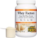 Whey Factors by Natural Factors, Grass Fed Whey Protein Concentration, Aids Muscle Development and Immune Health, Unmakuinen, 12 Oz