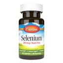 Carlson - Selenium, 200 mikrog Jeast-Free, Eturauhasen terveys- ja immuunituki, antioksidantti, 60 kapselia