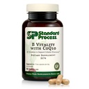 Standard Process B Vitality with Coq10 - Cellular Health Supplement with Biotin, B12-vitamiini & Folaatti - Vegaani, Gluteeniton & ei- meijeri - 90 kapselia (30 annosta)