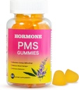 PMS Gummies for Women Hormone Balance,60 Count PMS Support Supplement Gummies for Relief Menstrual Cramp& Bloating, Vegan PMS Relief Gummies with Chasteberry, Vitamin B6