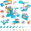 WhalesBot A1 koodaus lelu lapsille, Building Block Robot, Hauska STEM Lelu Magneettinen controller ja anturi lohkot, Screen-free koodaus 3 opas kirjat lapsille 3-6