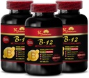 immuuni tuki pillereitä - METHYLCOBALAMIN VITAMIN B-12 5000 - anti ikääntymistä täydentää naisille, paras energia täydentää, kestävyys kestävyys, immuuni tukikapselit, B12-vitamiini aineenvaihdunta - 3 Bot 180