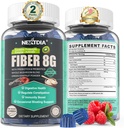 Sugar Free Prebiotic Fiber Supplement for Women & Men ... 8G High Fiber Gummies with Mushroom, Psyllium Husk, Ruoansulatuskanavan Enzymes, Guar Gum, Inulin to Support Gut & Dgestive Health ...120 Vegan Gummies