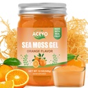 ACEYO (12 OZ) Sea Moss Gel Organic Raw Vegan Orange Flavored Irish Seamoss 102 Vitamiineja ja Minerals Wild Harvennettu ei-GMO Immuuni puolustus Booster Ruoansulatuskanavan tuki