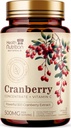 Karpalo pillereitä täydennysosa 25,000mg - Tuore karpalo Equivalent Powder Extract vitamiineja C & E - virtsateiden terveystuki, Cran Berry Fruit, Sokeriton Formula, pullotettu USA - 60 kapselia