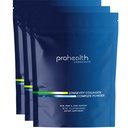 ProHealth Longevity Collagen Peptides Powder - yli 40. 20g Multi Collagen. 2g Pro- Collagen. Hyaluronihappo. Tyyppi I, II, III, V, X nivelille, luut, hiukset, iho, lihakset, Gut - (3 pakkaus)