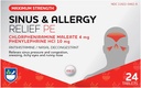 Rite Aid Sinus & Allergia Relief PE Tabletit, suurin vahvuus- 24 kreivi Antihistamiini ja nenän dekongestantti .