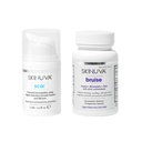 Skinuva® Scar (0,5 oz) & Bruise (14 kapselia) - Advanced Silicone Cream Formulated with Growth Factors & Homepatic Bruise Remedy Formulated with Arnica, bromelain & Sinkki