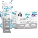 MyHy ZERO Liquid Hydration Packets, Sugar Free Electrolyte Drink Mix for Hydration Support, Dehydration Relief for Travel, Raskaus, Kuntoilu, Polttarit ja polttarit