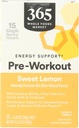 365 by Whole Foods Market, Pre-Workout Energy Support kofeiini, Single-Serve Packets, Sweet Lemon, 15