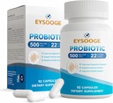 Probiootit naisille ja miehille, Pro Formula, Daily Probiootti Supplement, auttaa rauhoittaa satunnainen vatsan turvotus ja turvotus, 500 miljardia PMY, 22 kanta, 52 kapselia