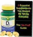 D3-vitamiini 2000iu Softgels (50 mikrog) (200 lukua - 6 kuukautta) Luu- ja immuuniterveyden Spring Valley. + "No Fluff" lisäopas