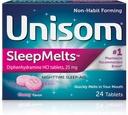 Unisom nopea unimelts Yöaika uniapu, Cherry,24 Lukumäärä (Pack of 4)
